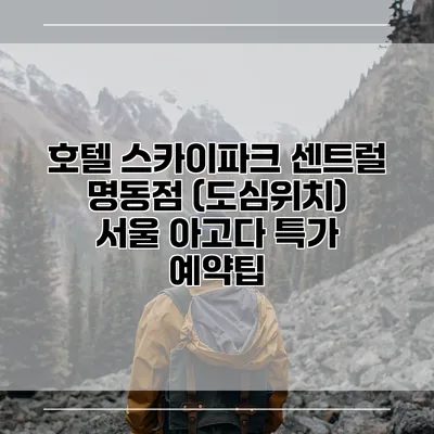 호텔 스카이파크 센트럴 명동점 (도심위치) 서울 아고다 특가 예약팁